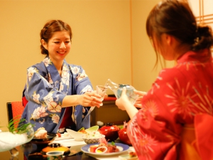 プライベートな空間でお食事♪お祝い旅行におすすめ【個室食プラン】