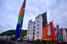 【四国金毘羅ねぷた祭り】琴平町内に幟や「金魚ねぷた」の展示が楽しめます。