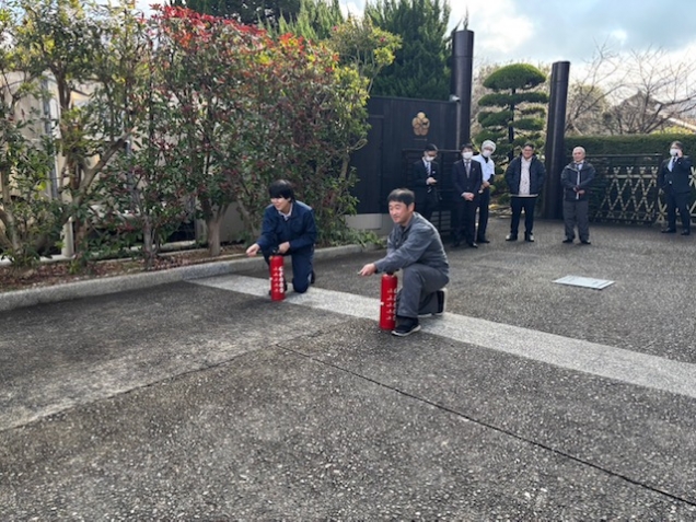 お客様の安心・安全のために ― 防災・消火訓練を実施しました ―